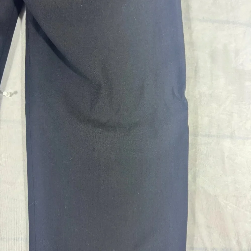 Banana Republic Men's Dress Pants Black Stretch Flat Front Front‎ Formal 34R